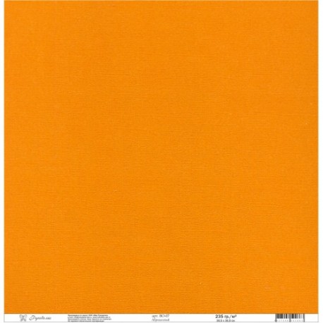 Кардсток текстурированный "Рукоделие" 235г/м2, 305х305мм, 1 лист, абрикосовый BO-07