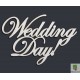 Чипборд-Надпись "Wedding DAY"