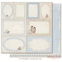 Лист двусторонней бумаги MajaDesign  Vintage Baby - Journaling cards blue, 30*30см