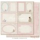 Лист двусторонней бумаги MajaDesign  Vintage Baby - Journaling cards pink, 30*30см