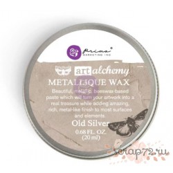 Воск Metallique Wax от Finnabair Art (Prima Marketing), цвет Old Silver