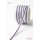 Декоративная лента от May Arts, цвет сливочный/фиолетовый, 10мм, 90см