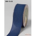 Лента Faux Linen от May Arts, цвет синий, 40мм, 90см