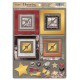 Рамки из чипборда с фольгированием (золото) для скрапбукинга 30шт Charming (очарование) от Scrapmir