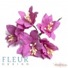 Букетик лилий, розовые тона, 3см, 4 цветочка разных цветов