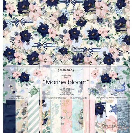 Набор бумаги Summer Studio, коллекция "MARINE BLOOM"