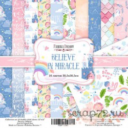 Набор скрапбумаги "Believe in miracle" 30,5x30,5 см 10 листов