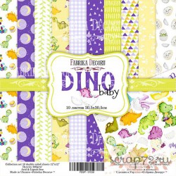 Набор скрапбумаги Dino baby 30,5x30,5 см 10 листов