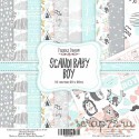 Набор скрапбумаги "Scandi Baby Boy" 20x20см, 10 листов