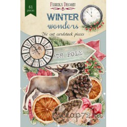 Набор высечек коллекция "Winter wonders", 61 шт