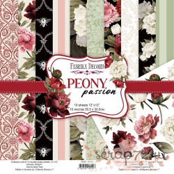 Набор скрапбумаги "Peony passion", 30,5x30,5 см, 10 листов