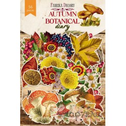 Набор высечек коллекция "Autumn botanical diary" 63 шт