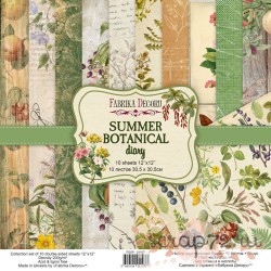 Набор скрапбумаги "Summer botanical diary", 30,5x30,5 см 10 листов