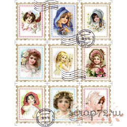 Набор марок "Юные леди"